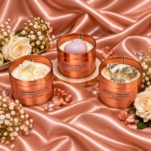 Rose Gold Tin Candles